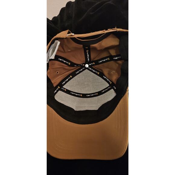 🧢 Carhartt Brown Canvas Hat Cap Built To Last Logo Rare! Style# 10041 - Picture 9 of 10